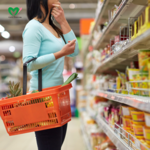 lady doing some grocery